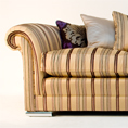 Parker and Farr Haywood Grand sofa stripe with Chair